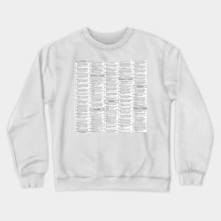 vintage newsprint personal ads Crewneck Sweatshirt